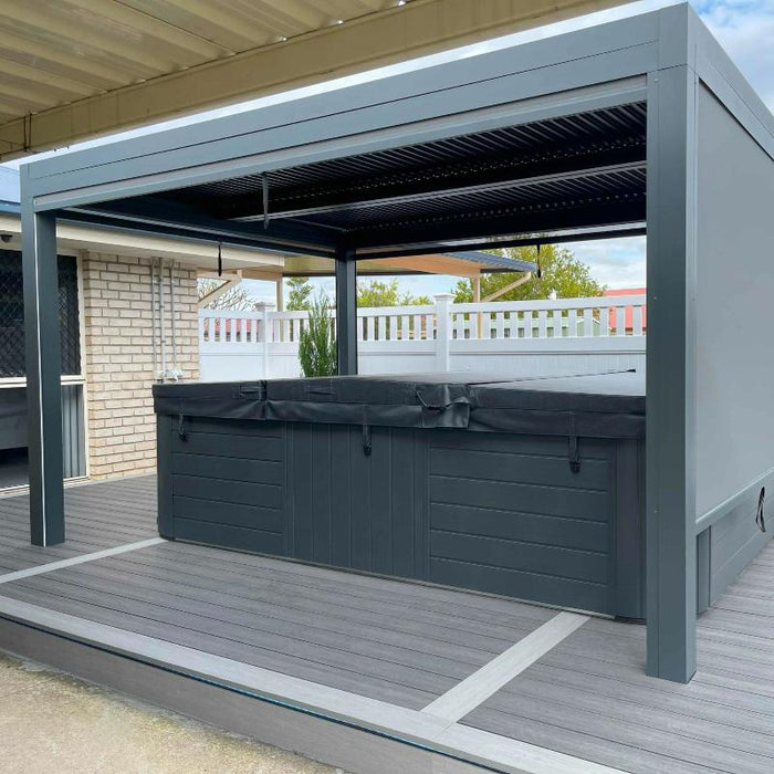 Belfort Pergola 3x4m Charcoal - Creative Living