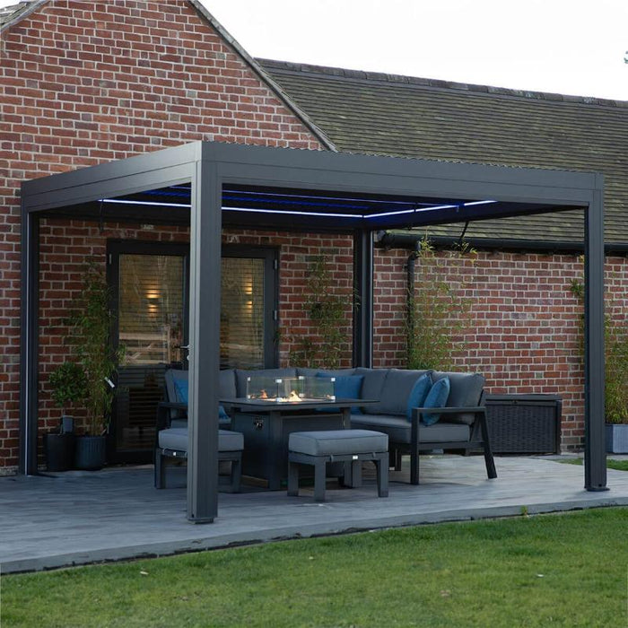 Belfort Pergola 3x4m Charcoal-Creative Living