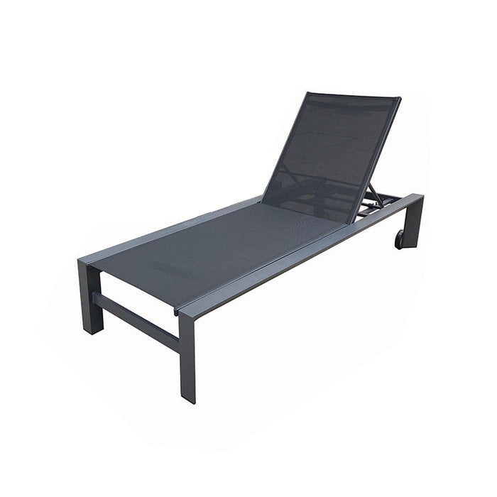 Amalfi Sunlounger Charcoal