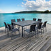 Amalfi 10-seater Dining Set Charcoal-Creative Living