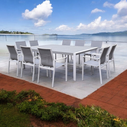 Amalfi 10-seater Dining Set White-Creative Living