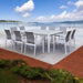 Amalfi 10-seater Dining Set White-Creative Living