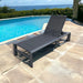 Amalfi Sunlounger Charcoal-Creative Living