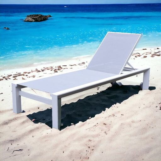 Amalfi Sunlounger White-Creative Living