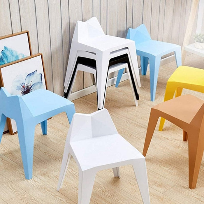 Evia Stool White-Creative Living