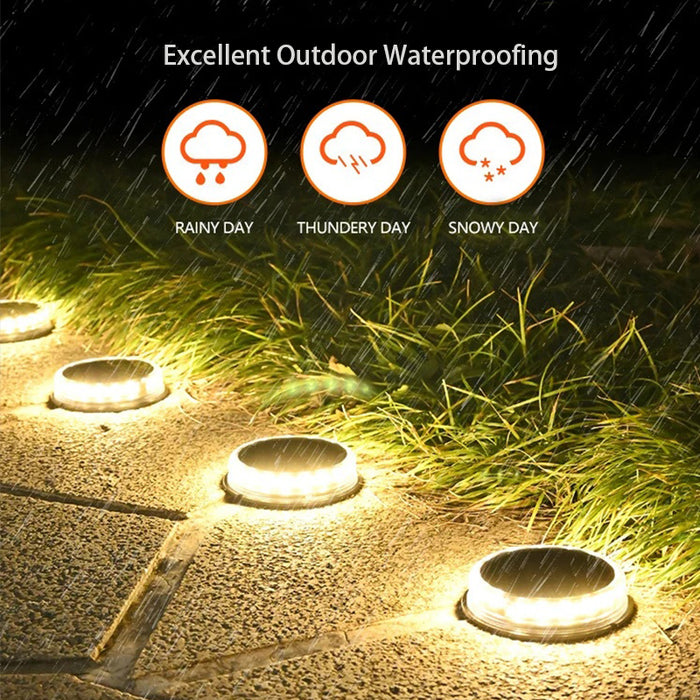 Solar Powered Flying Saucer Outdoor Lawn Light - Creative Living