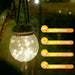 Fluorescent Solar Wire Cracked Lantern Jar - Creative Living