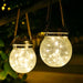 Fluorescent Solar Wire Cracked Lantern Jar - Creative Living