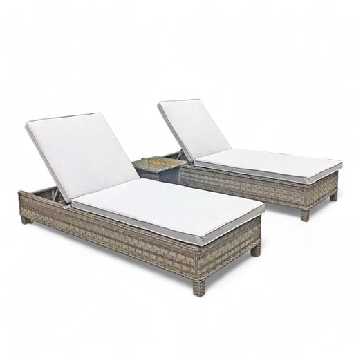 Sarena Sun Lounger Set Grey