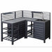 Skandi Outdoor Kitchen Set Charcoal-Creative Living