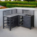 Skandi Outdoor Kitchen Set Charcoal-Creative Living