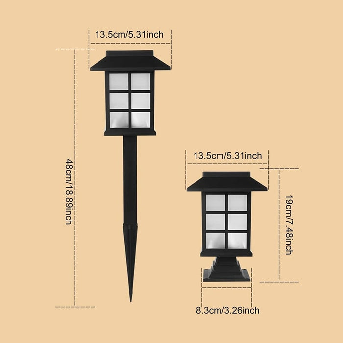 Antique Square Column Solar Garden Light - Creative Living