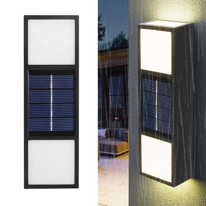 6 LED Outdoor Solar Wall Light (Set of 2)