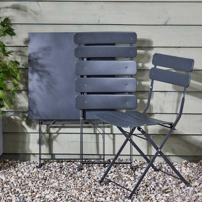 Speedy Folding Balcony Set Charcoal-Creative Living