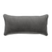 Original Velvet Lumbar Pillow - Dark Grey