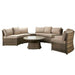 Boma Half Moon Sofa Set Brown - Creative Living