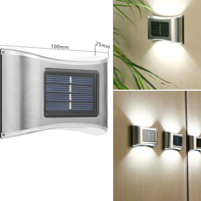 6 LED Stainless Steel Up & Down Wall Light (Set of 4)