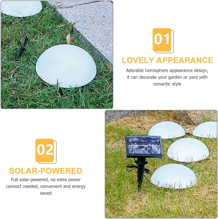 Solar Hemisphere Shaped Garden Light Set