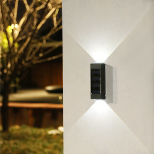 2 LED Outdoor Solar Wall Light - Creative Living