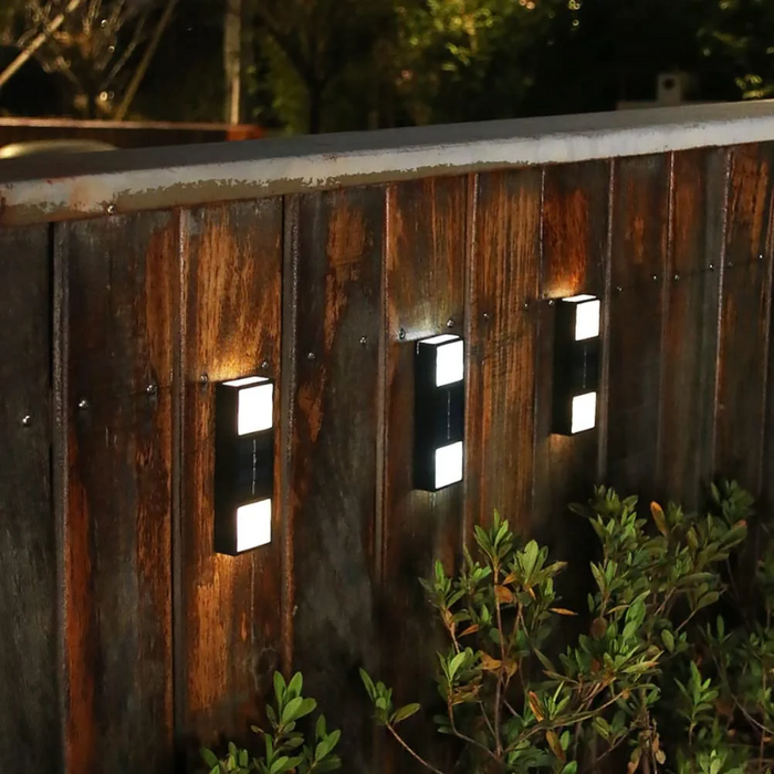 6 LED Outdoor Solar Wall Light (Set of 2)