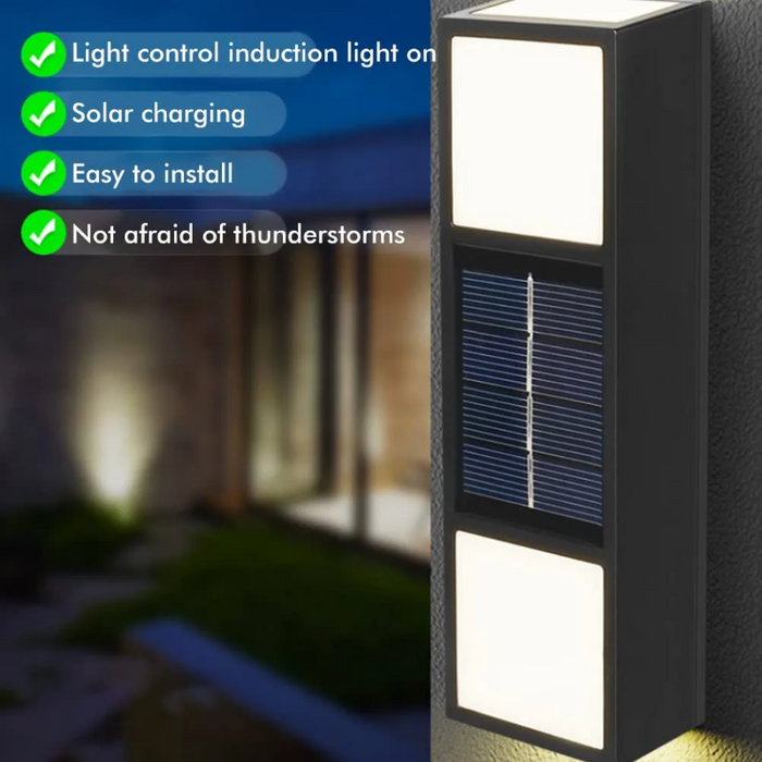 6 LED Outdoor Solar Wall Light (Set of 2)